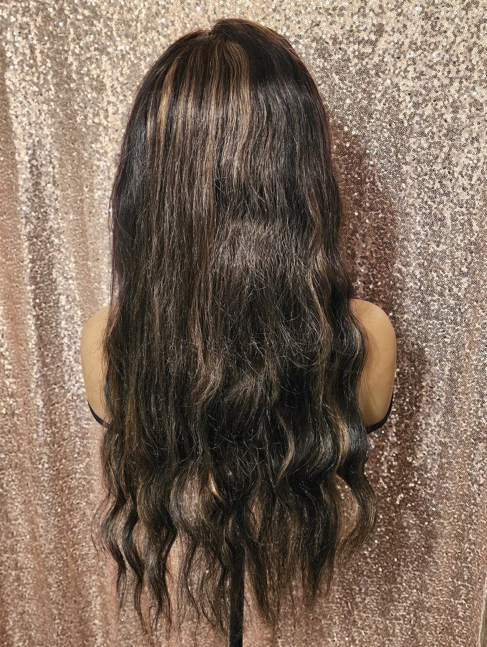 Human Hair Synthetic Blend Wig - Picture 3 of 6